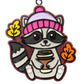 Fall Raccoon Car Freshie